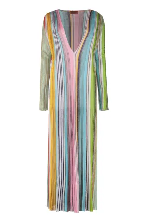 Missoni V-Neck Striped Dress