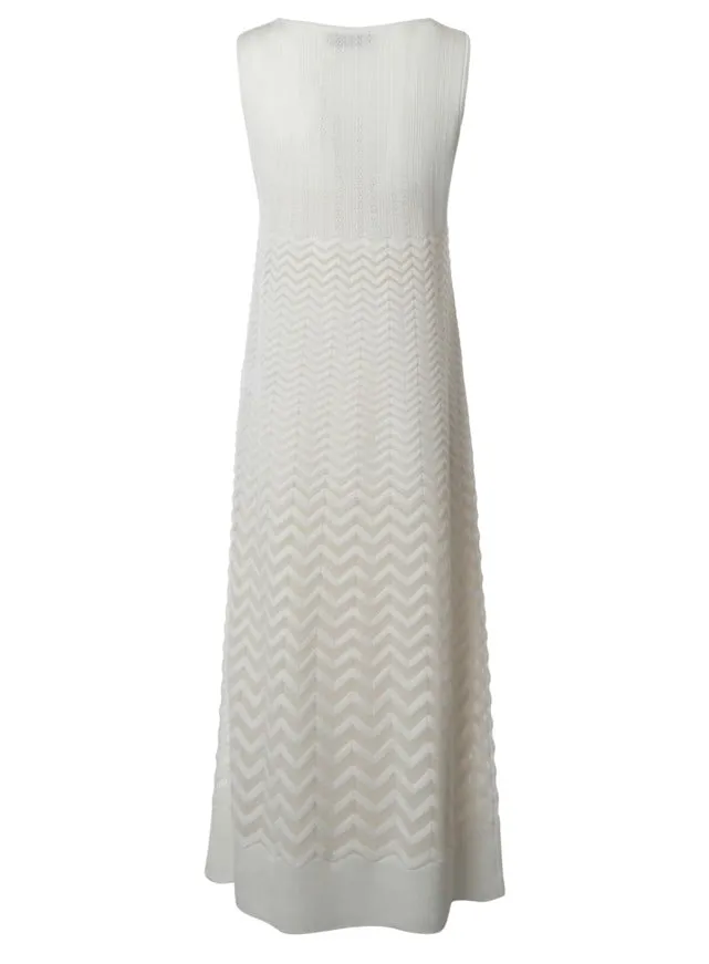 Missoni Zig-Zag Sleeveless Crewneck Dress