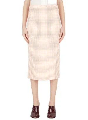 Miu Miu Checked Pencil Skirt