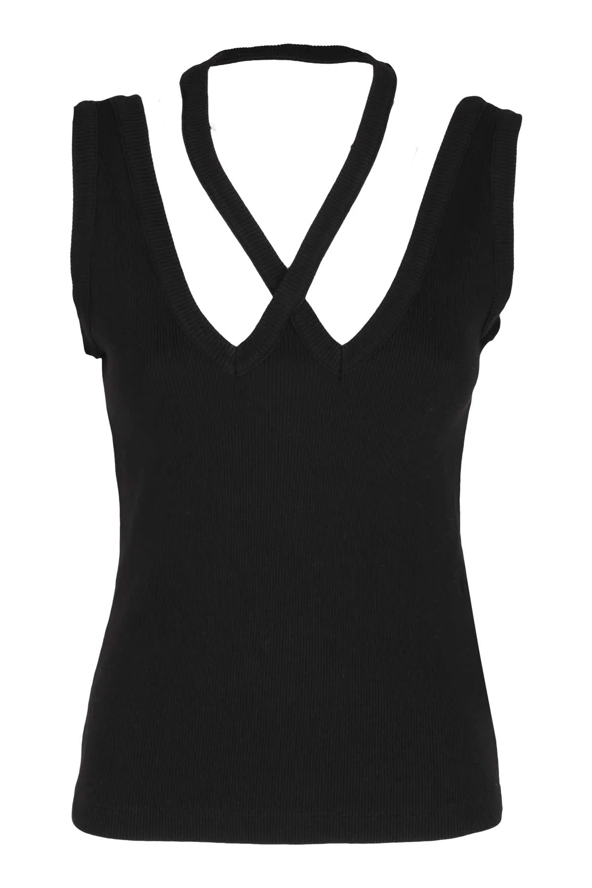 MM6 Maison Margiela Crossover Strap Vest Top