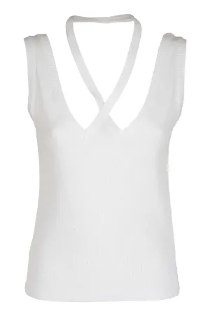 MM6 Maison Margiela Crossover Strap Vest Top
