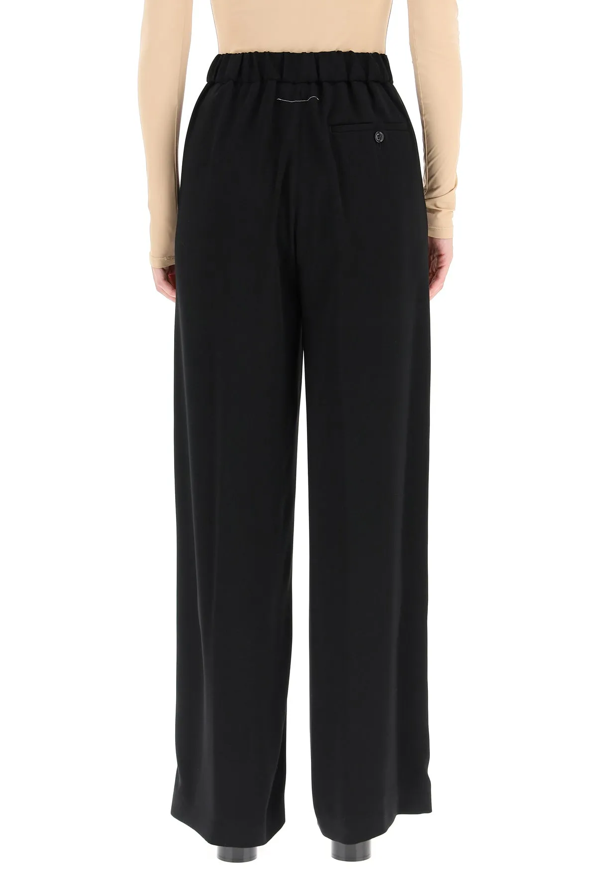 MM6 Maison Margiela High Waisted Wide-Leg Pants