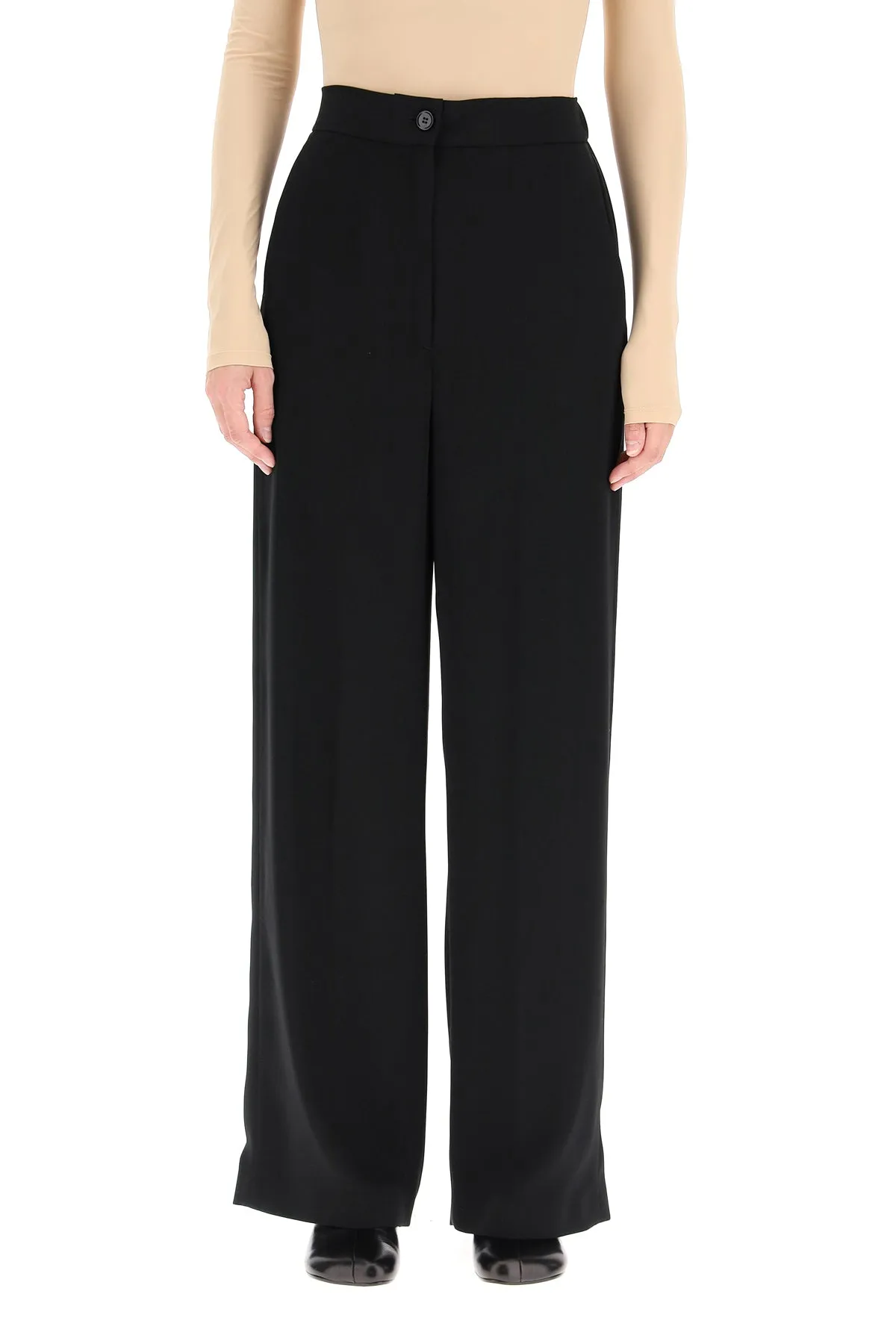 MM6 Maison Margiela High Waisted Wide-Leg Pants