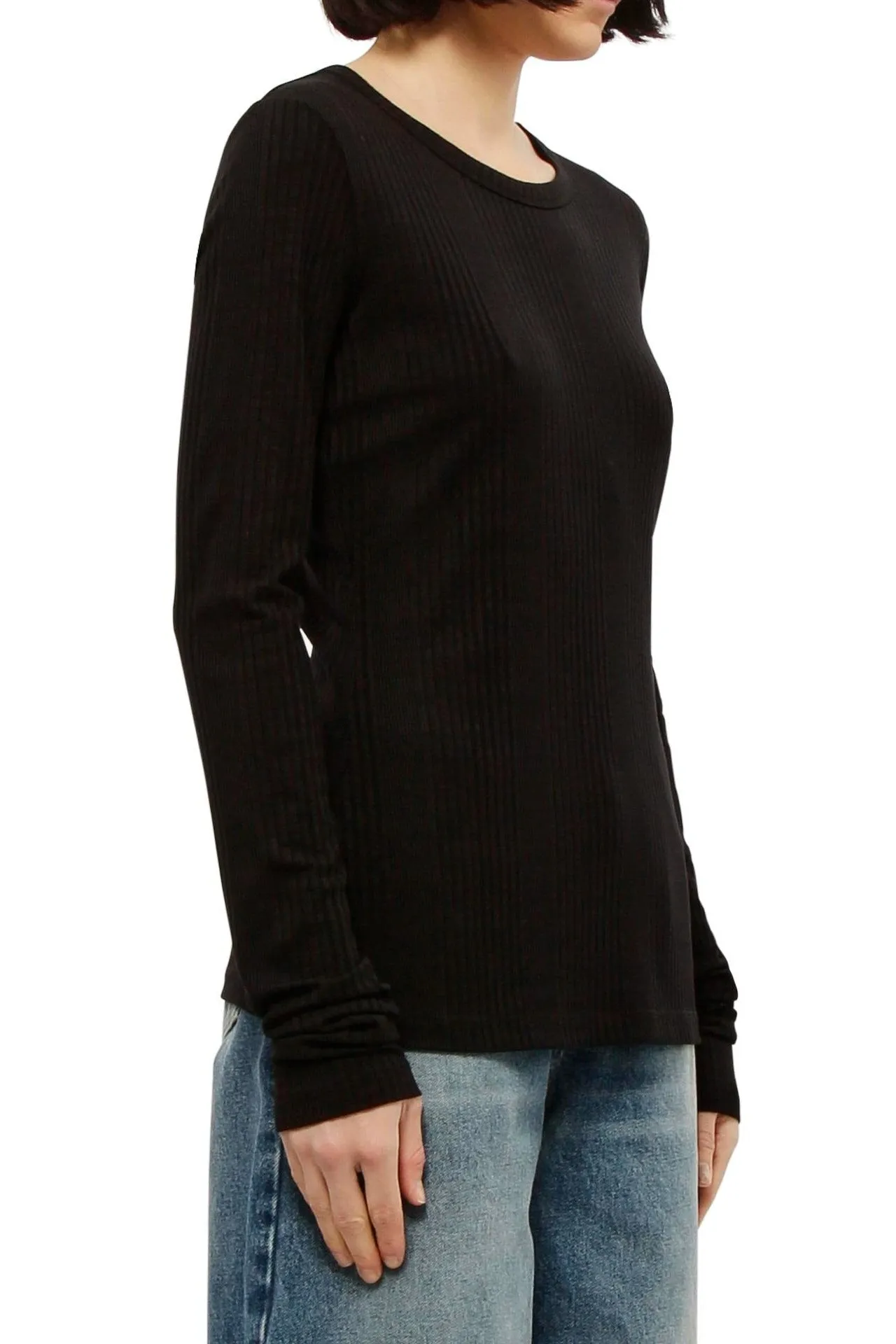 MM6 Maison Margiela Round-Neck Ribbed T-Shirt