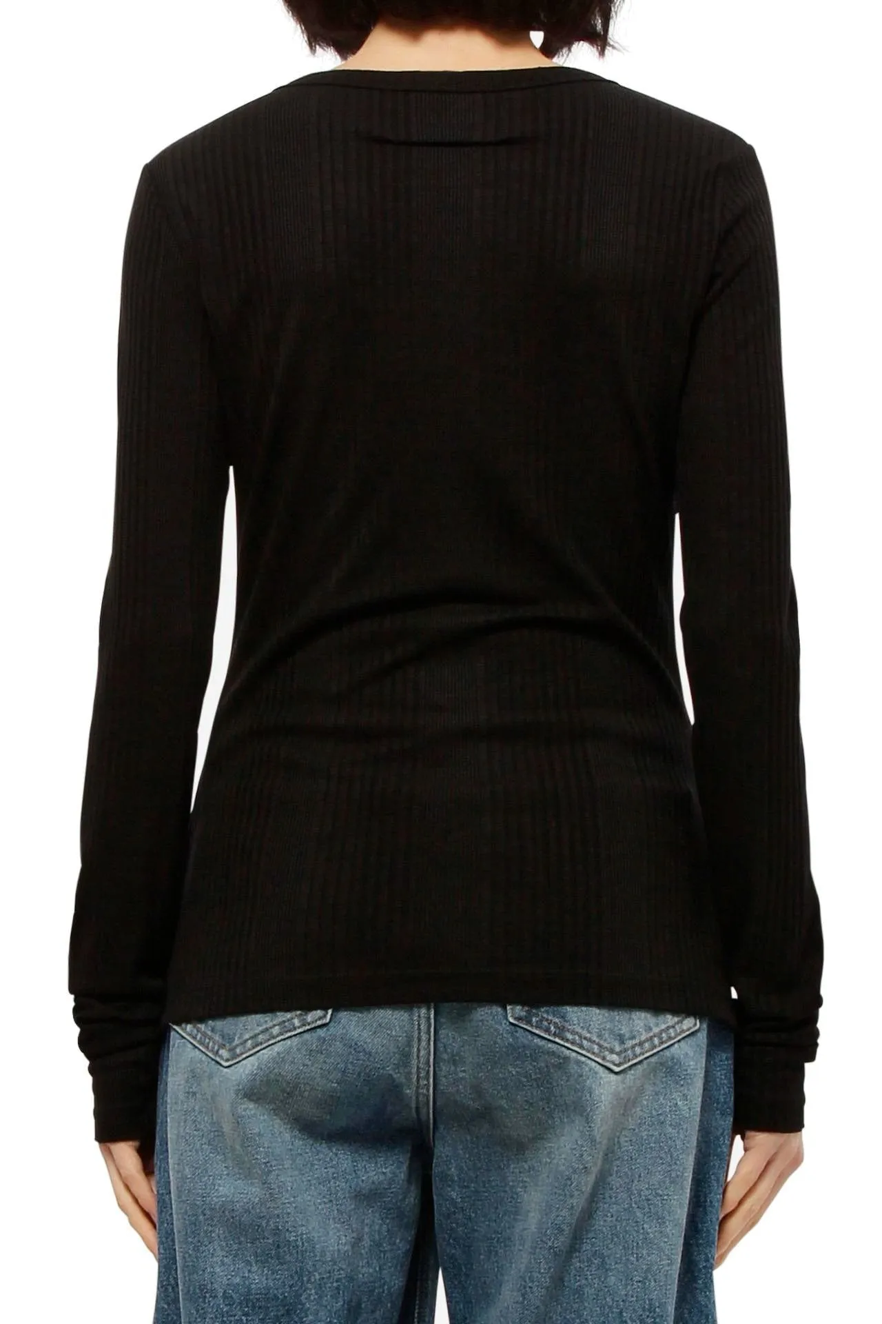 MM6 Maison Margiela Round-Neck Ribbed T-Shirt