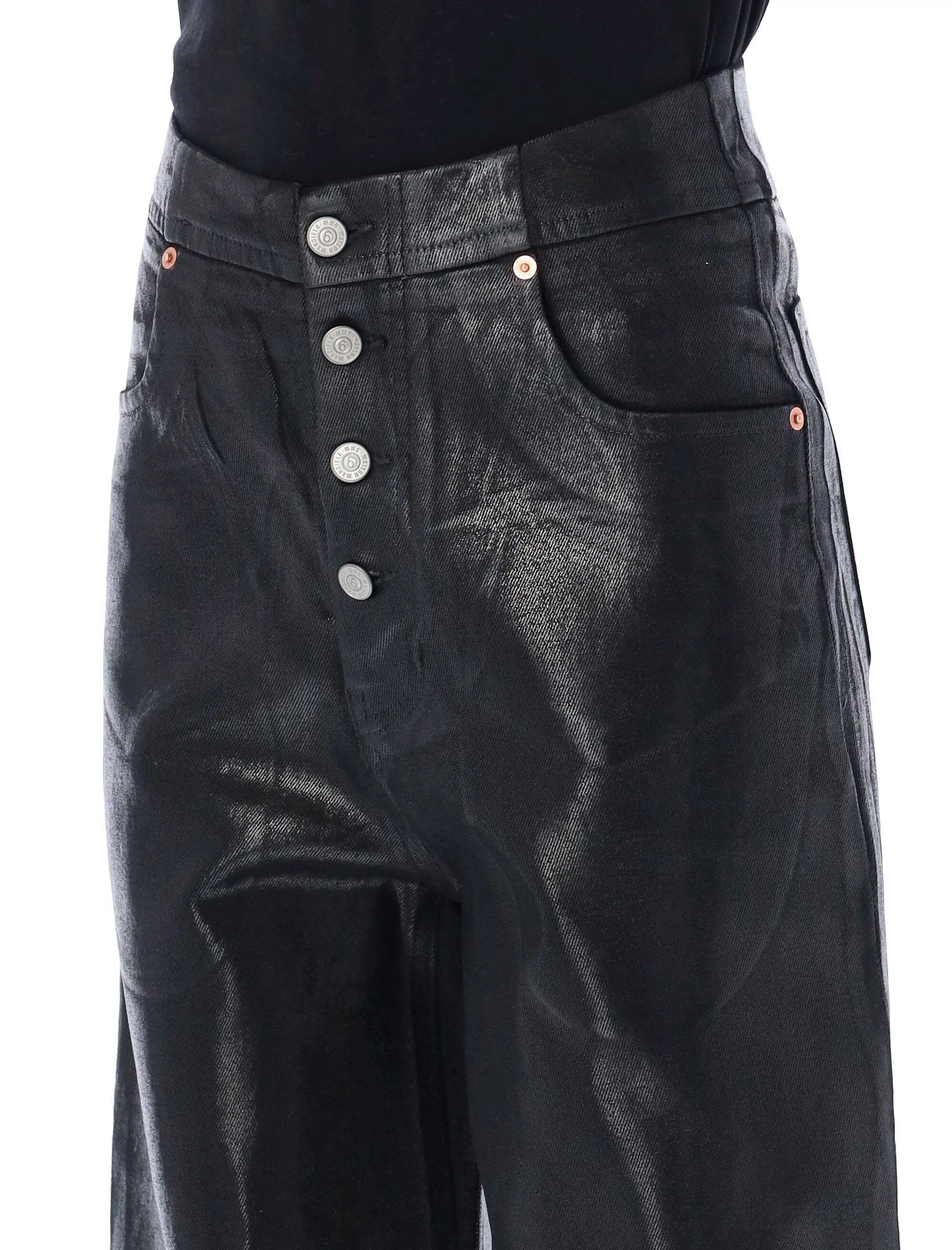 MM6 Maison Margiela Wide Leg High-Rise Pants