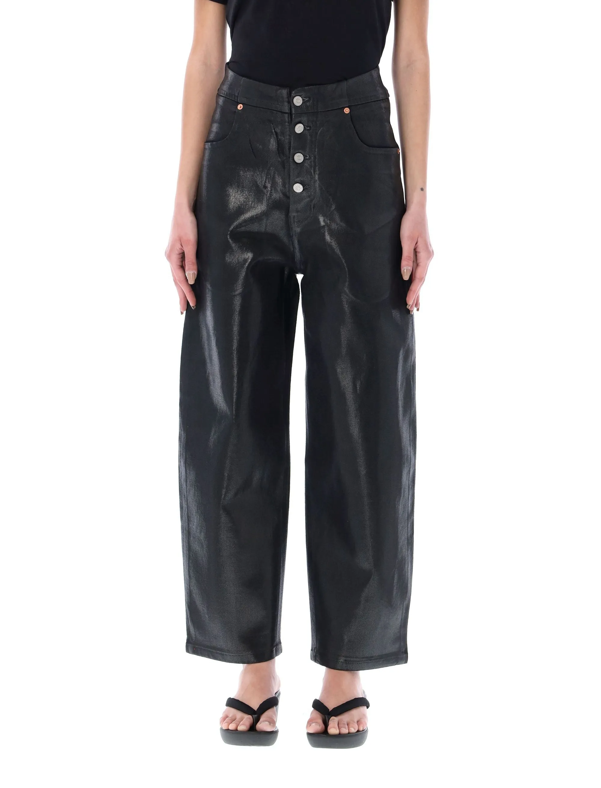 MM6 Maison Margiela Wide Leg High-Rise Pants