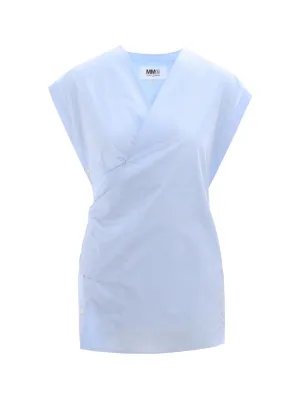 MM6 Maison Margiela Wrapped V-Neck Top