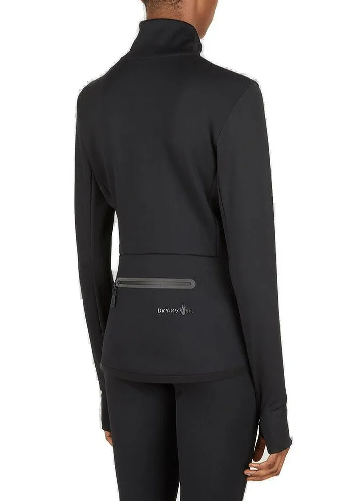 Moncler Genius Logo Patch Zip-Up High-Neck Jacket