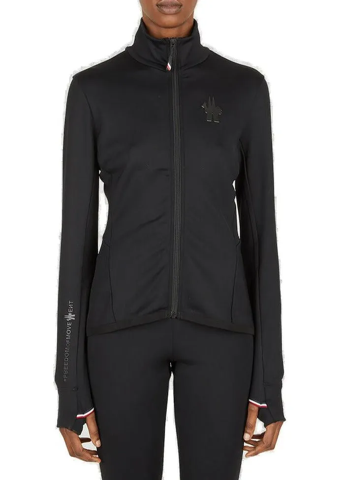 Moncler Genius Logo Patch Zip-Up High-Neck Jacket