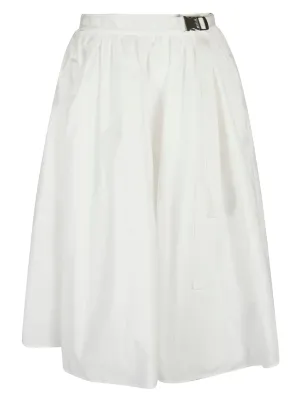 Moncler High Waist A-Line Midi Skirt