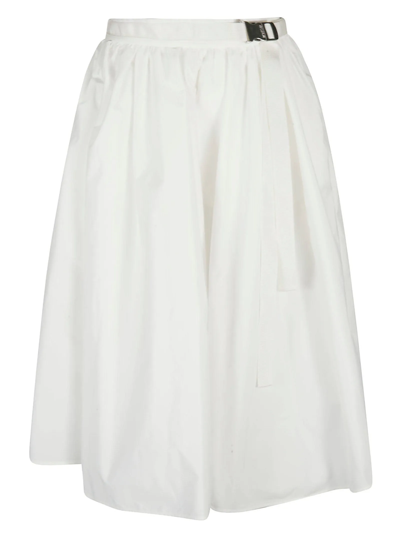 Moncler High Waist A-Line Midi Skirt