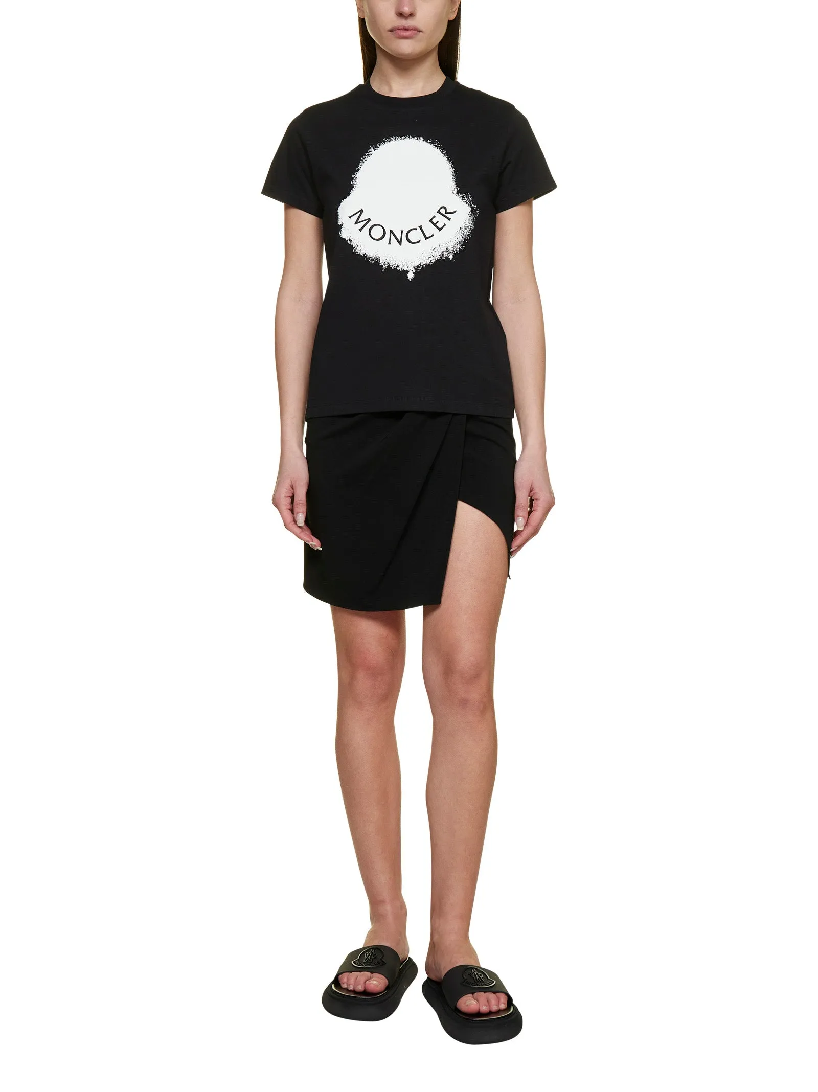 Moncler Logo Printed Crewneck T-Shirt