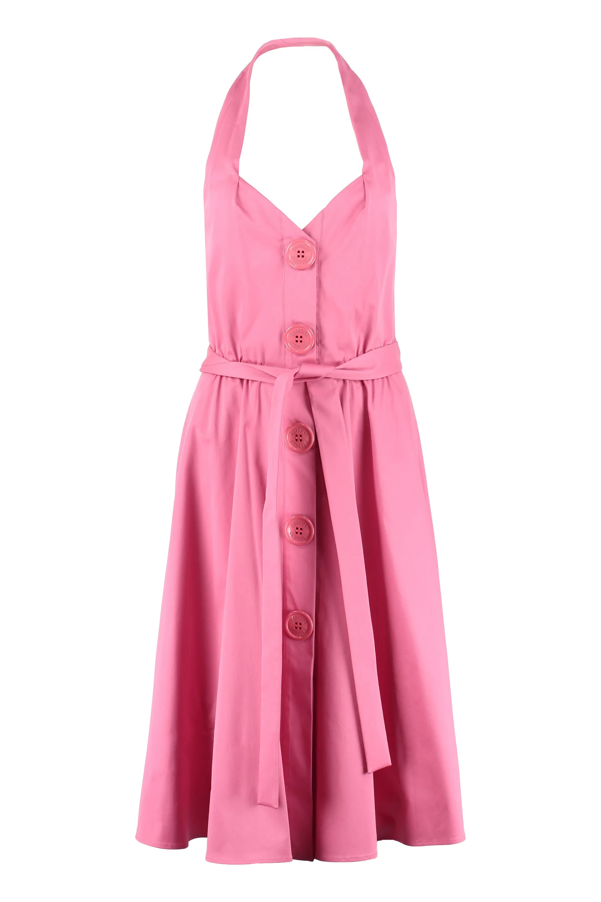 Moschino Buttoned Sleeveless Midi Dress