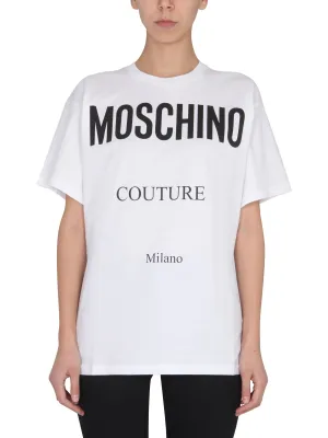 Moschino Couture Logo Printed Crewneck T-Shirt