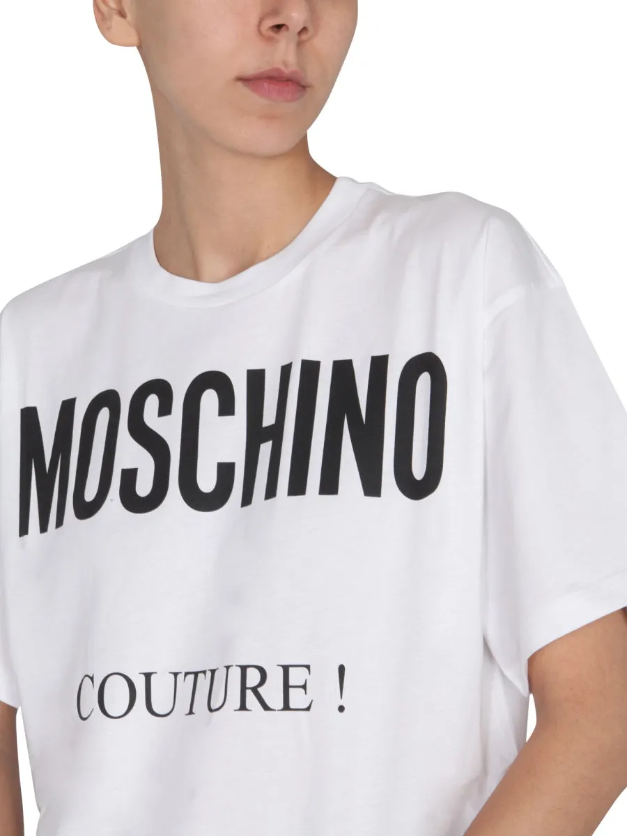 Moschino Couture Logo Printed Crewneck T-Shirt