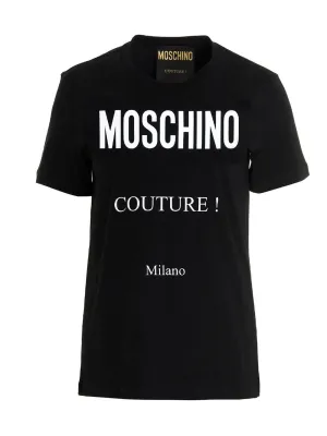 Moschino Couture Logo Printed Crewneck T-Shirt