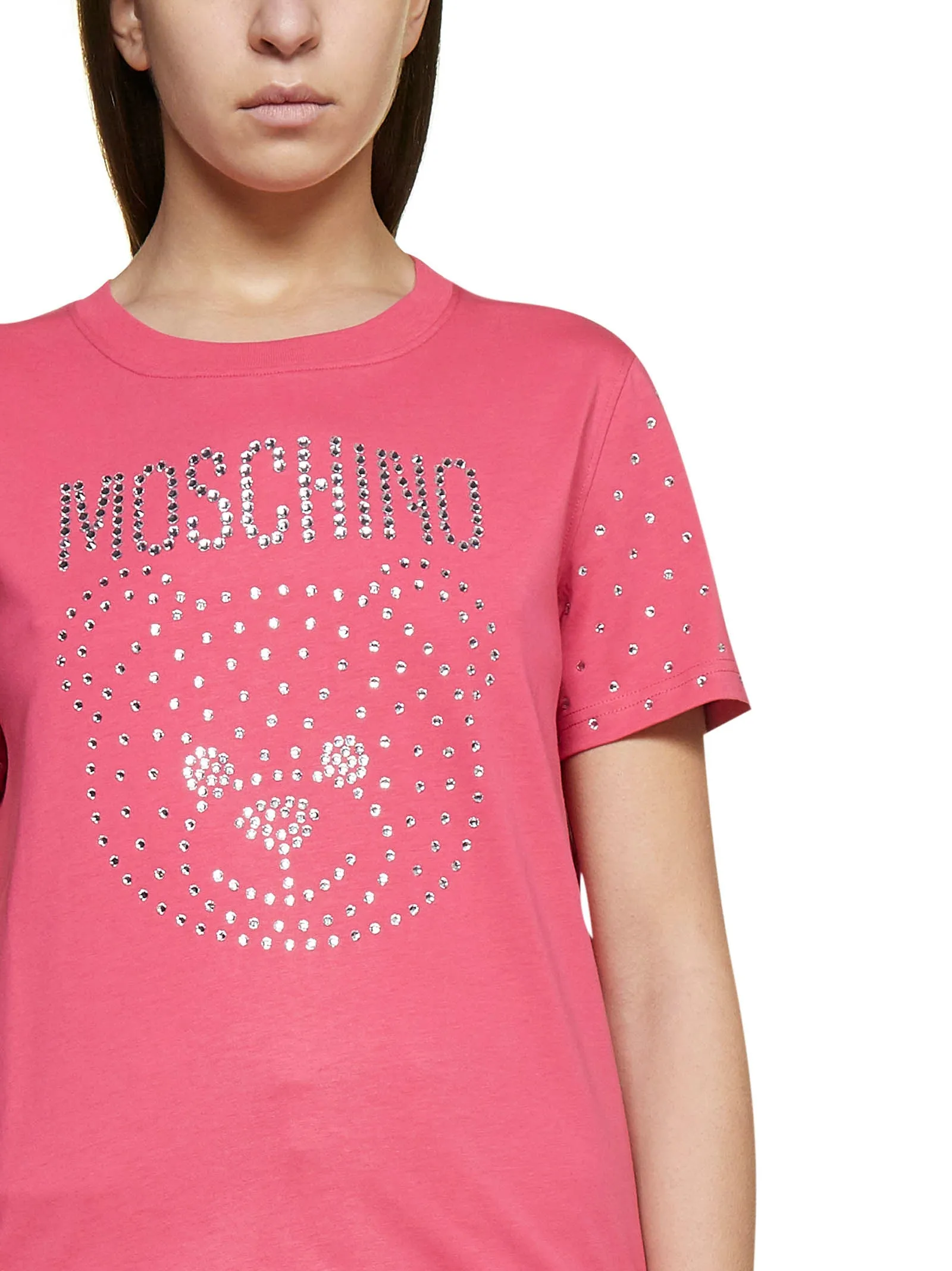 Moschino Embellished Teddy Crewneck T-Shirt