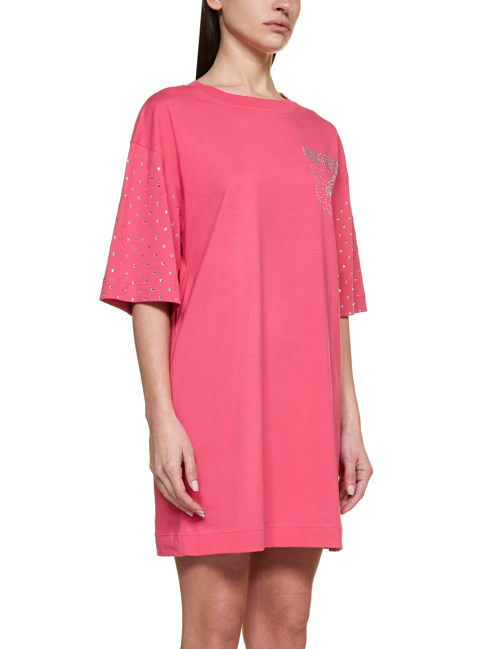 Moschino Embellished Teddy Logo Mini T-Shirt Dress
