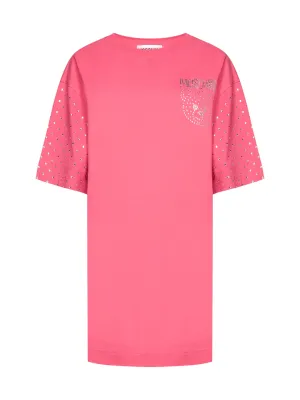 Moschino Embellished Teddy Logo Mini T-Shirt Dress