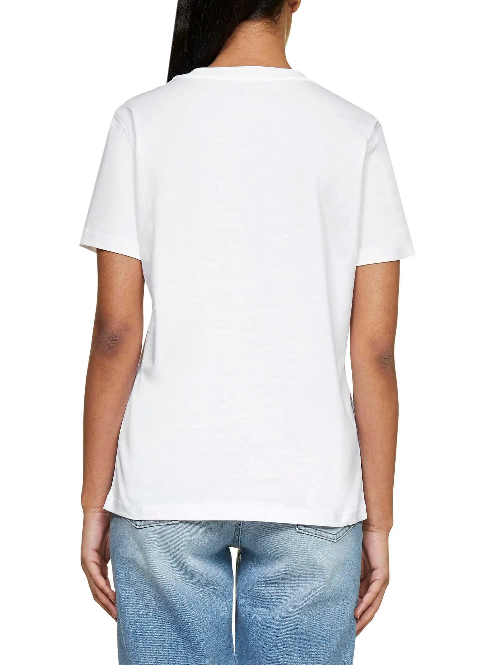 Moschino Logo Printed Crewneck T-Shirt