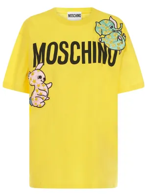 Moschino Logo Printed Crewneck T-Shirt