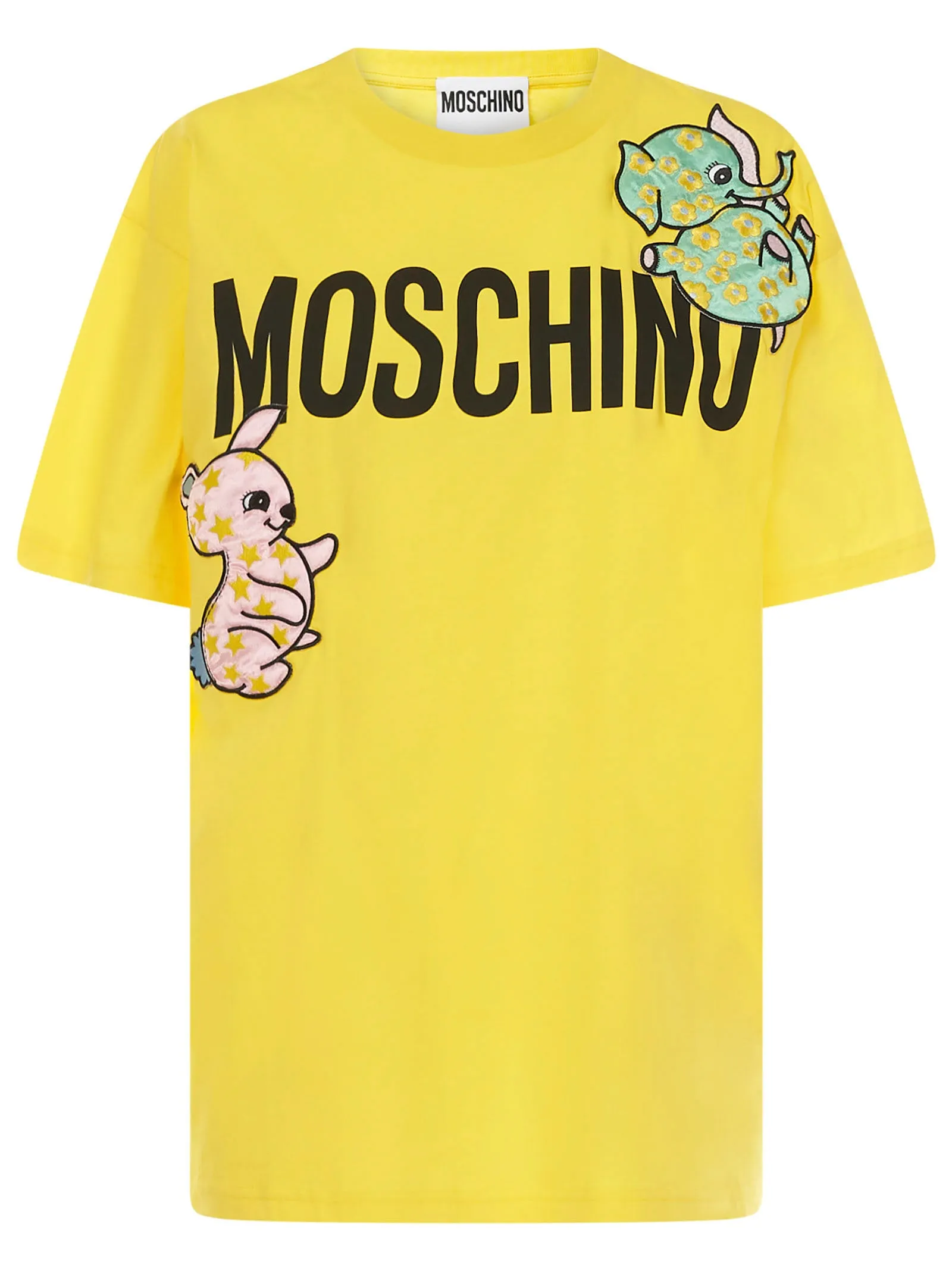 Moschino Logo Printed Crewneck T-Shirt