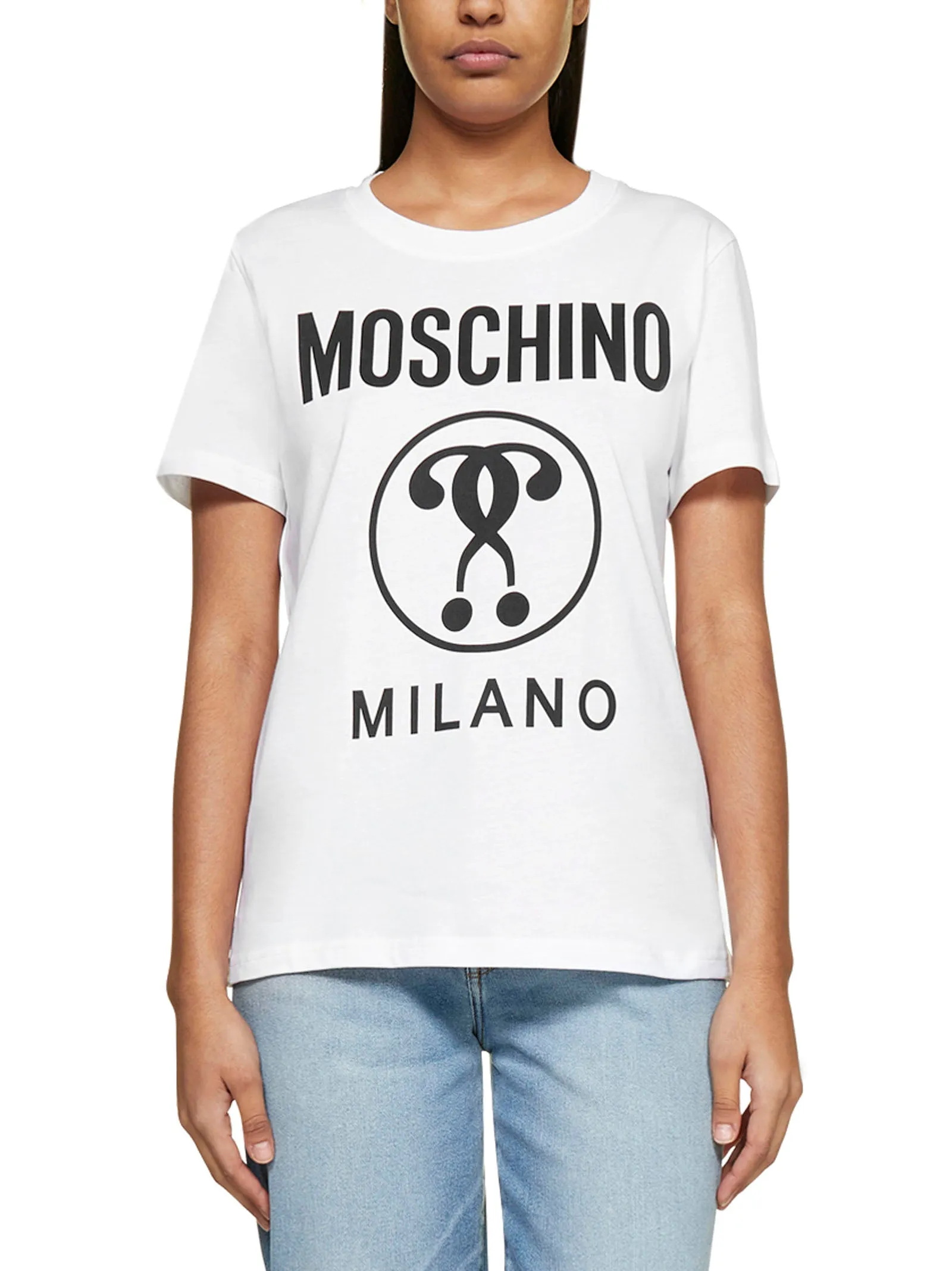 Moschino Logo Printed Crewneck T-Shirt