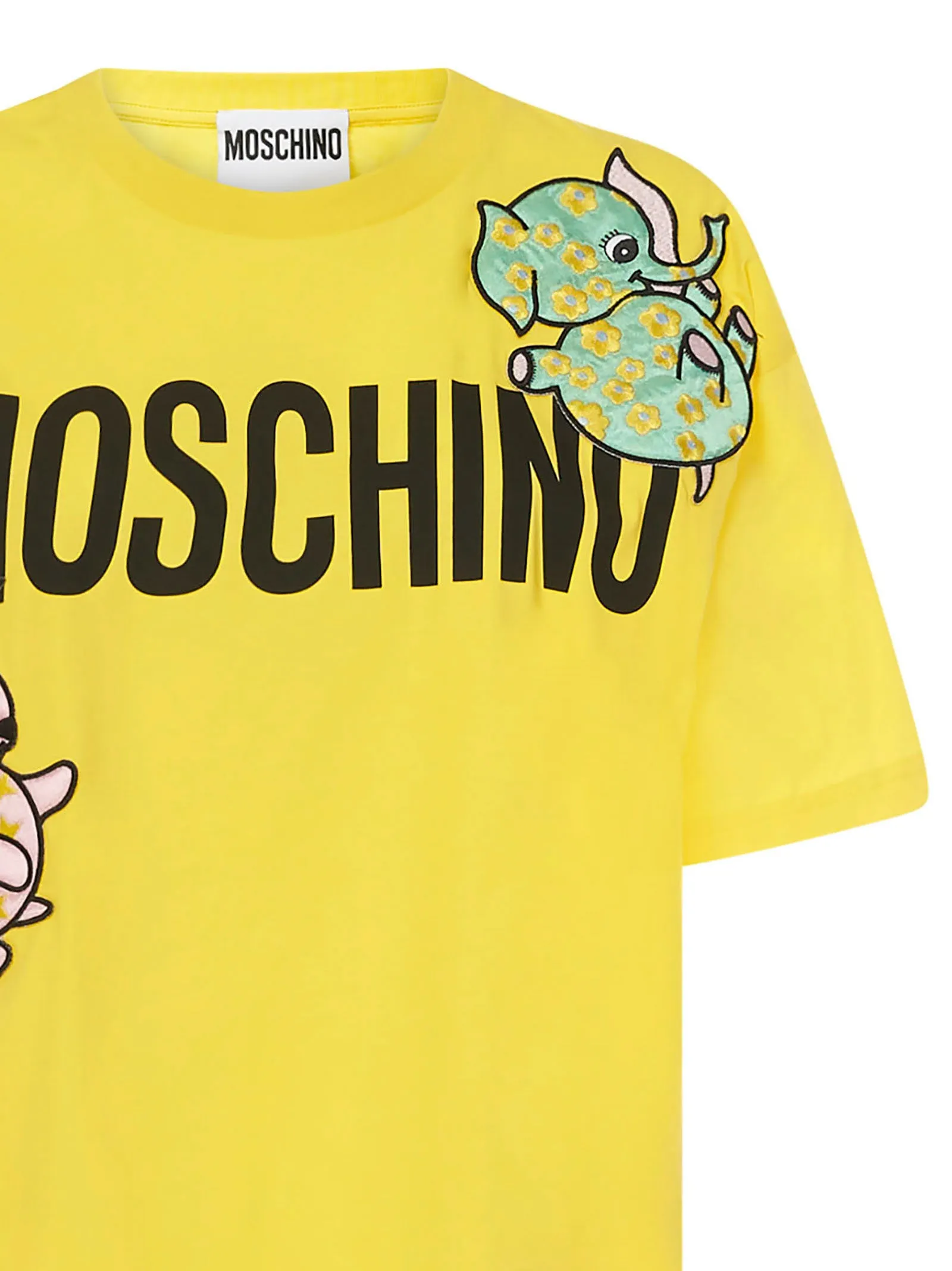 Moschino Logo Printed Crewneck T-Shirt