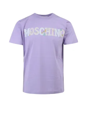 Moschino Logo Printed Crewneck T-Shirt