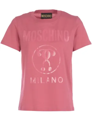 Moschino Logo Printed Crewneck T-Shirt