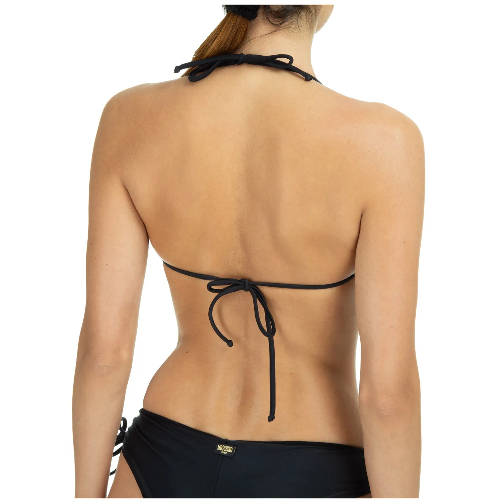 Moschino M Buckle Bikini Top
