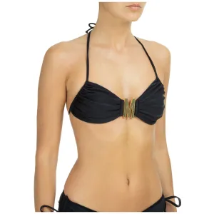 Moschino M Buckle Bikini Top