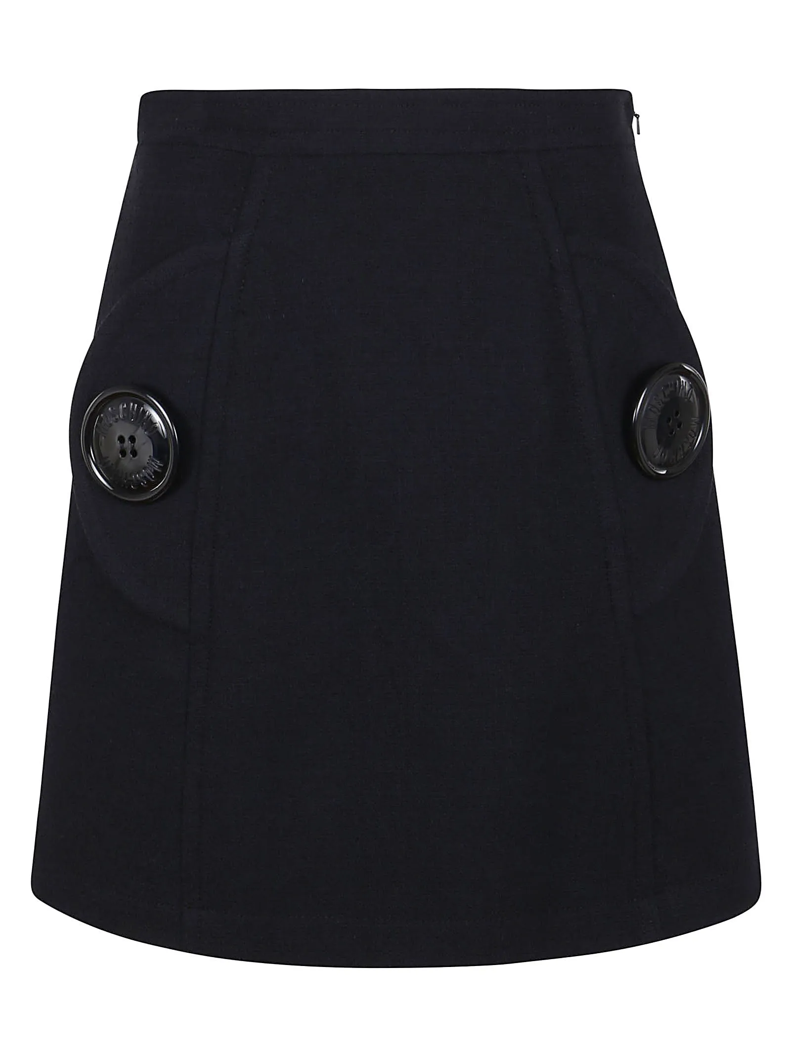 Moschino Macro Button Detailed Skirt