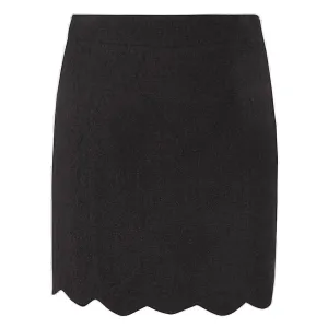 Moschino Scallop-Hem High Waist Mini Skirt