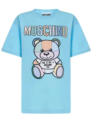 Moschino Teddy Bear Patch Crewneck T-Shirt