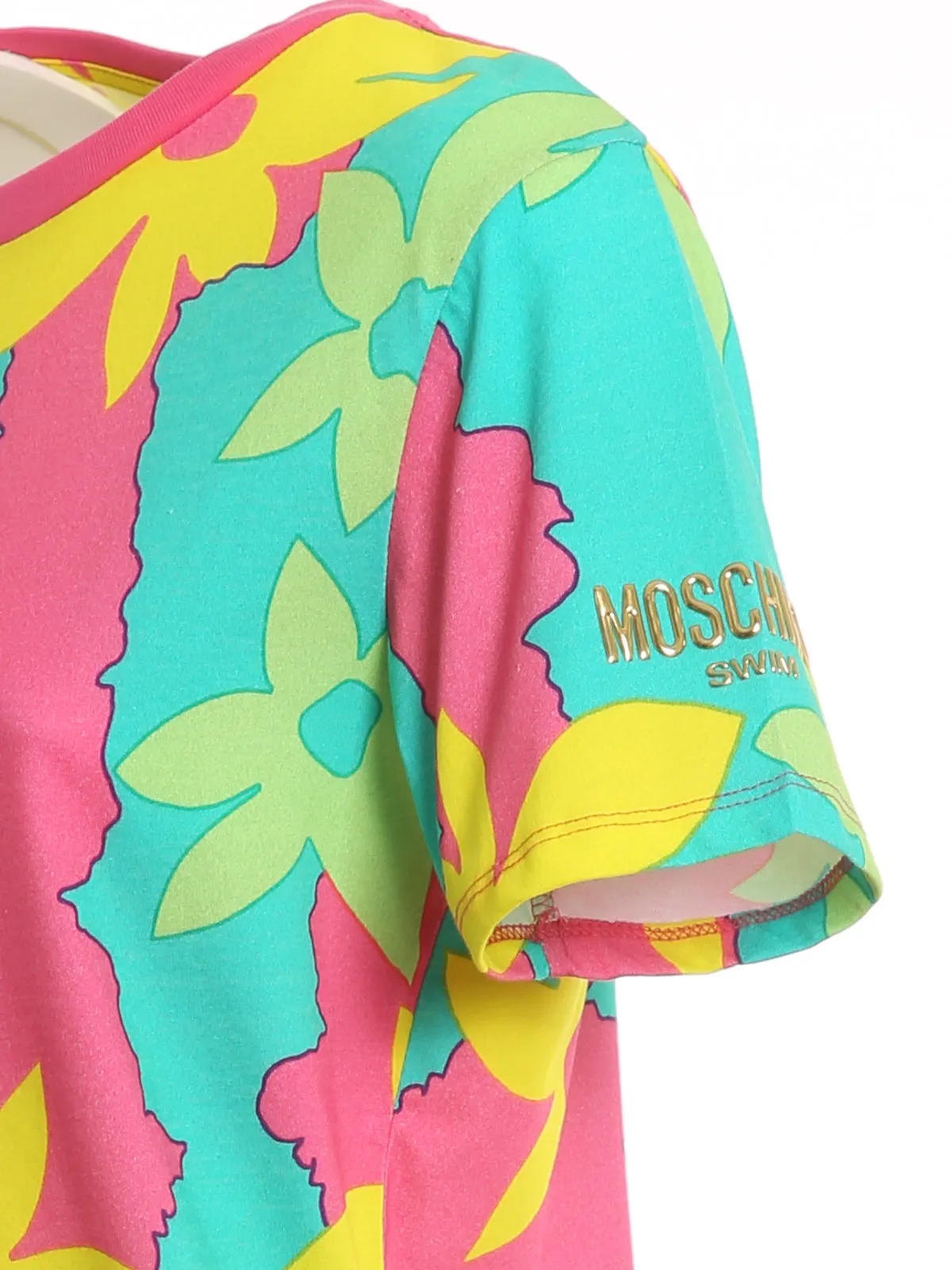 Moschino Tropical-Printed Crewneck T-Shirt
