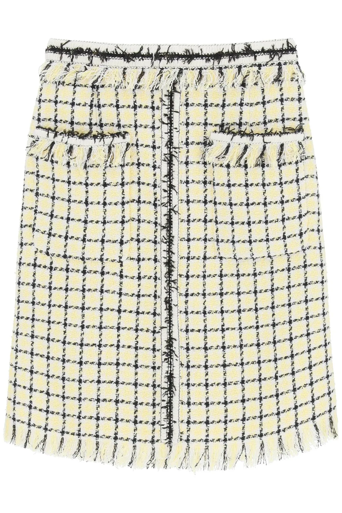 MSGM Check Pattern Pencil Skirt