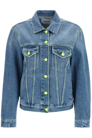 MSGM Chest-Pocket Denim Jacket