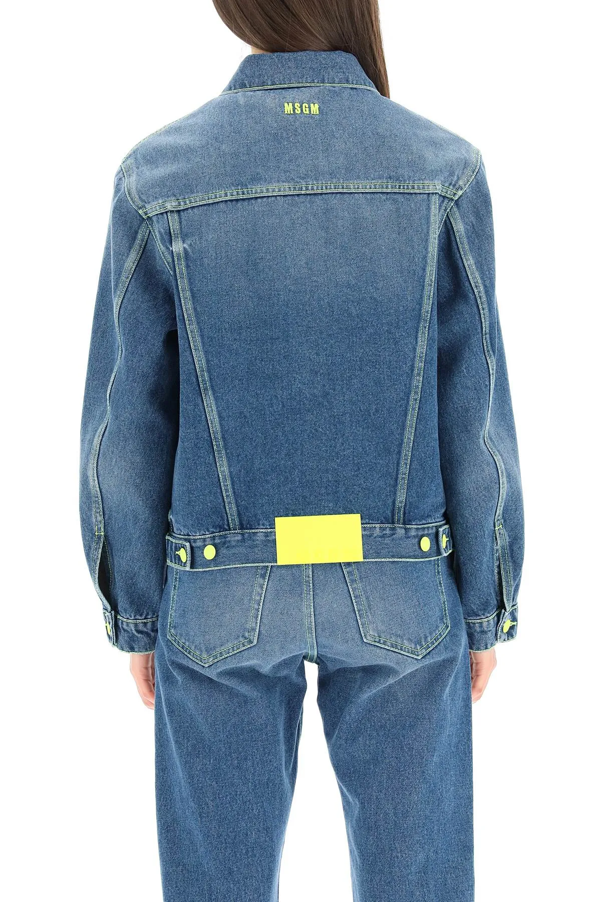MSGM Chest-Pocket Denim Jacket