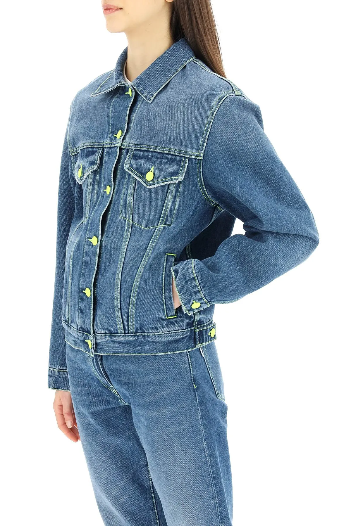 MSGM Chest-Pocket Denim Jacket