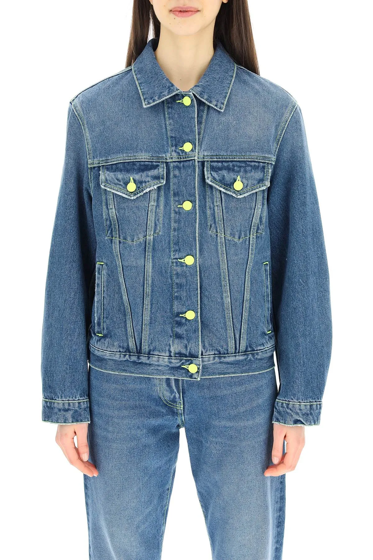 MSGM Chest-Pocket Denim Jacket