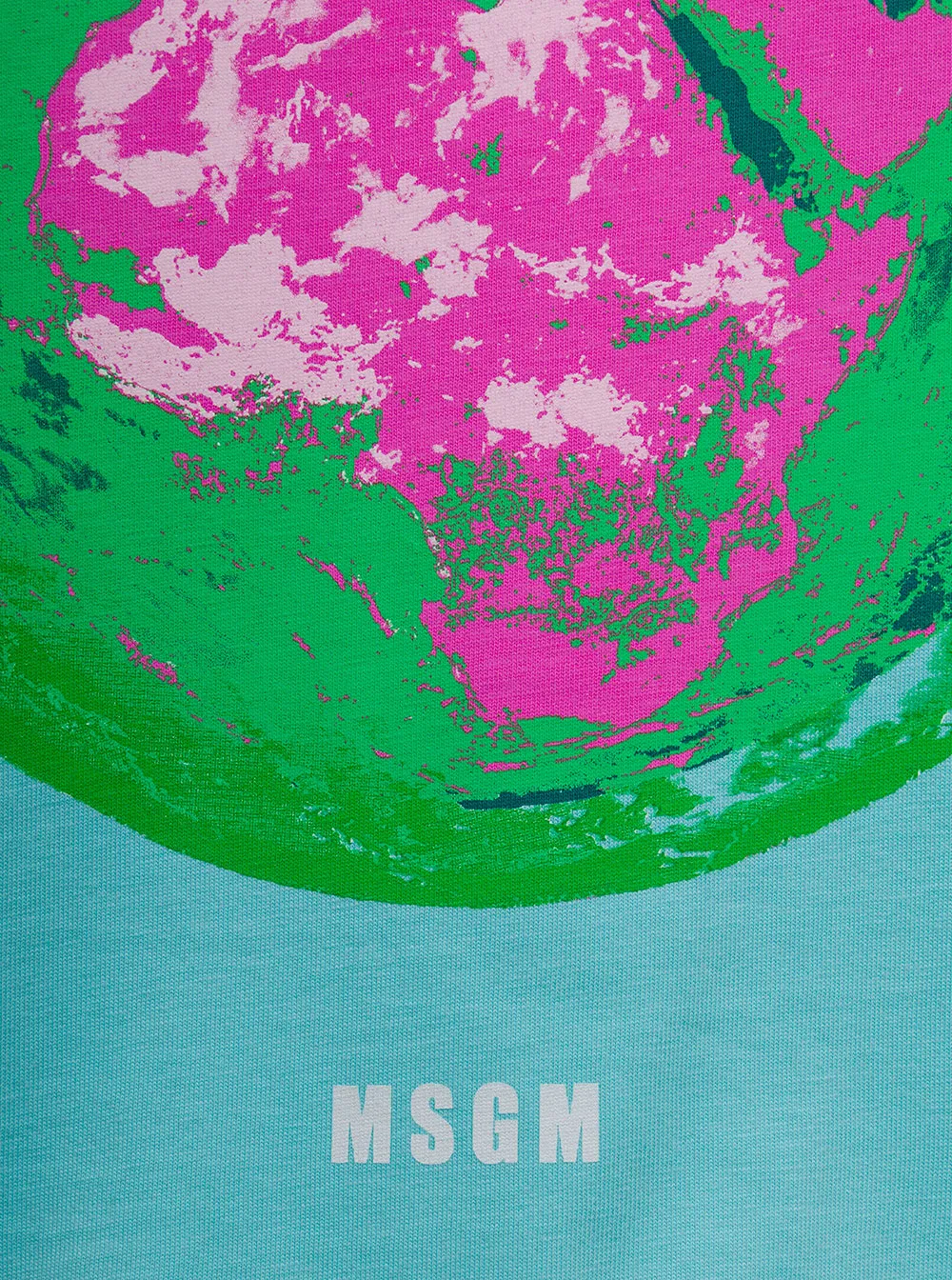 MSGM Graphic Print Crewneck T-Shirt