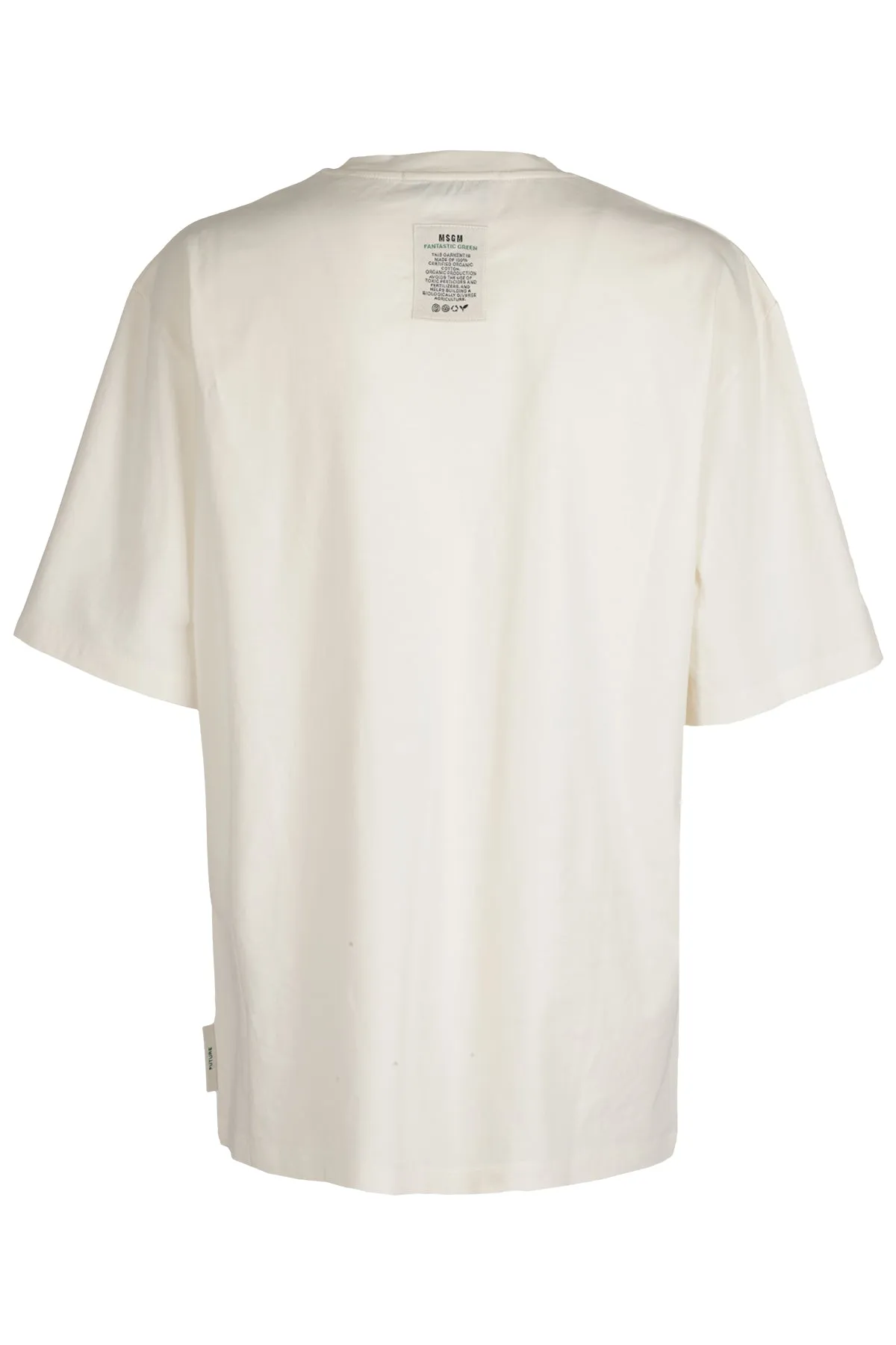MSGM Graphic Printed Crewneck T-Shirt