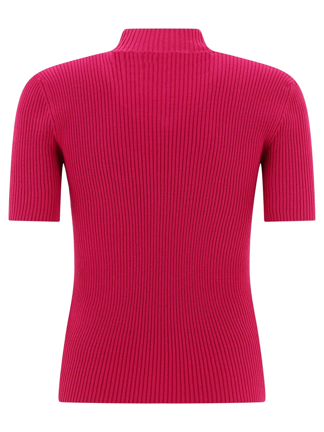 MSGM Heart Cut-Out Detailed Knitted Top