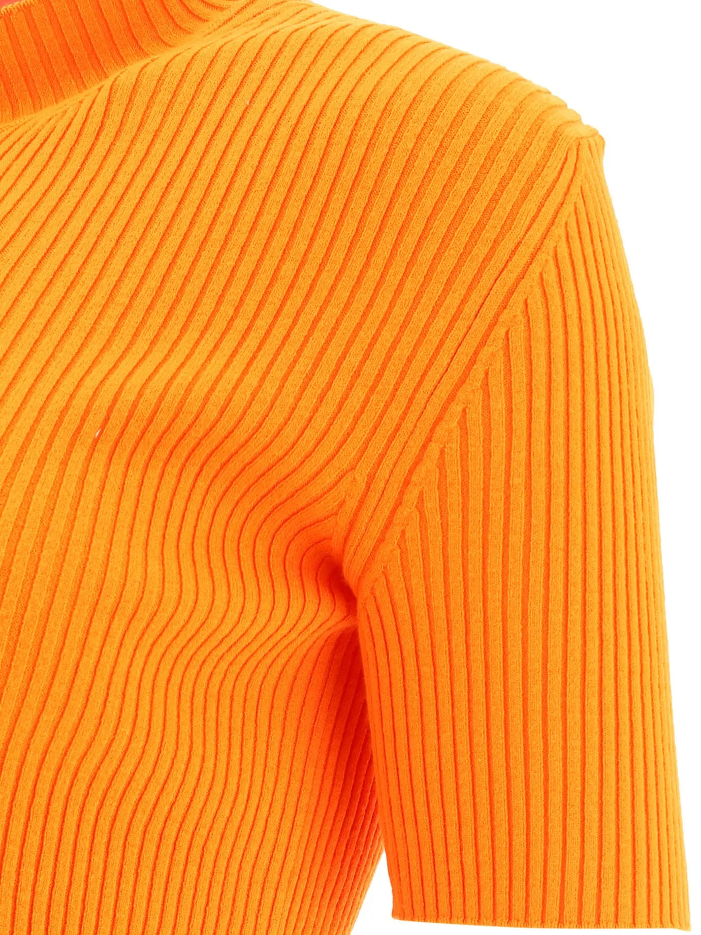MSGM Heart Cut-Out Detailed Knitted Top