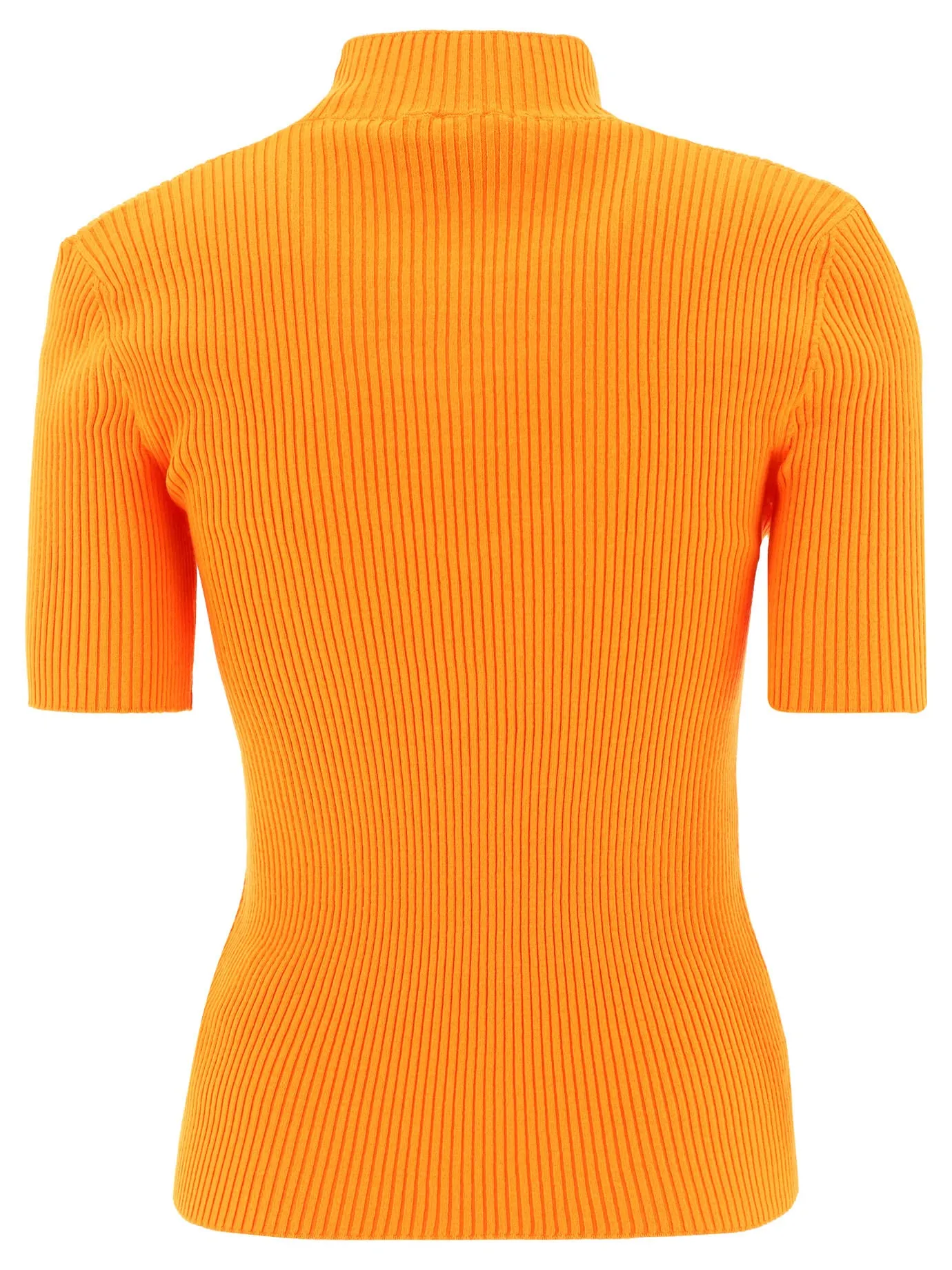 MSGM Heart Cut-Out Detailed Knitted Top