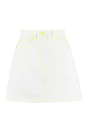 MSGM High Waist Mini Denim Skirt