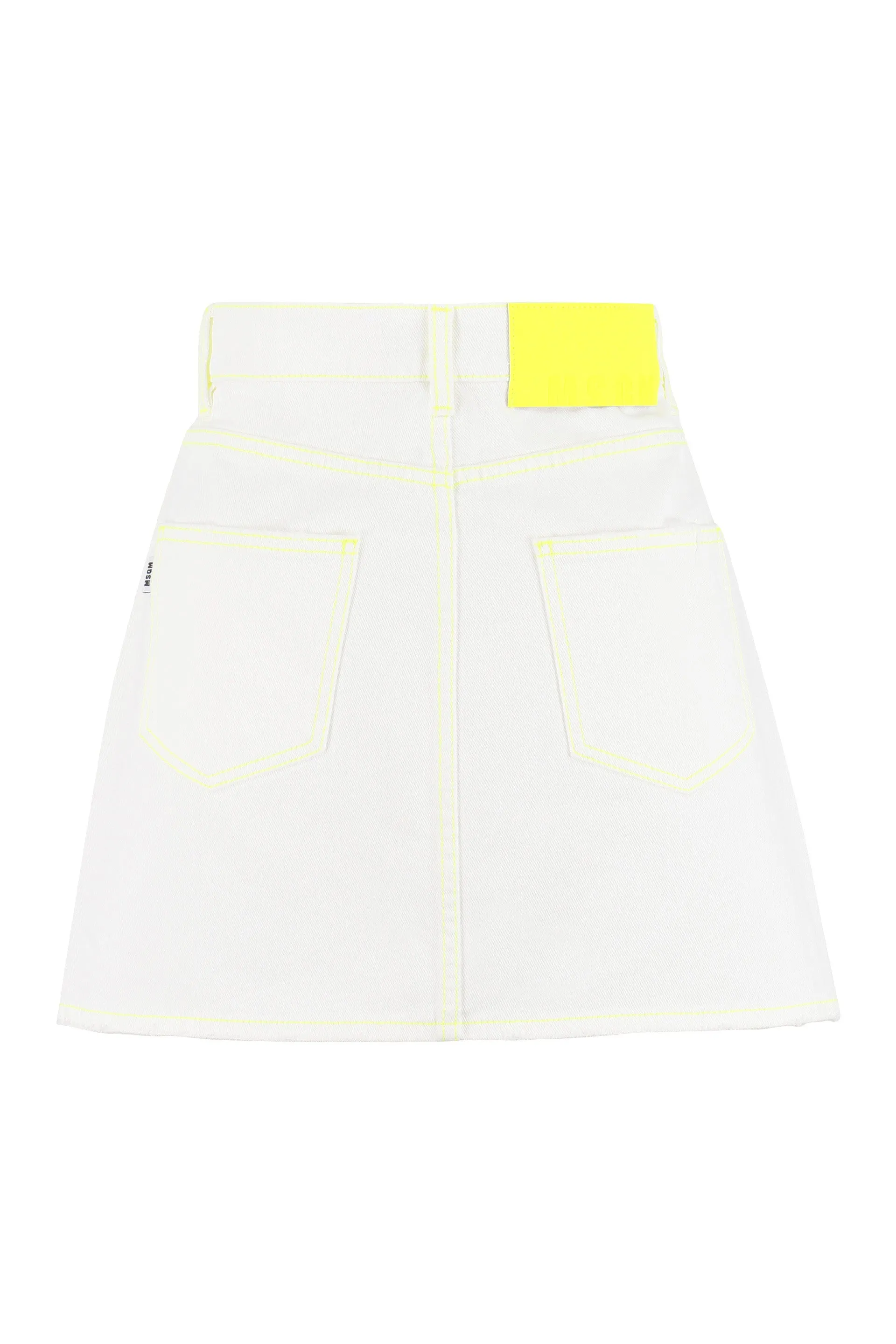 MSGM High Waist Mini Denim Skirt