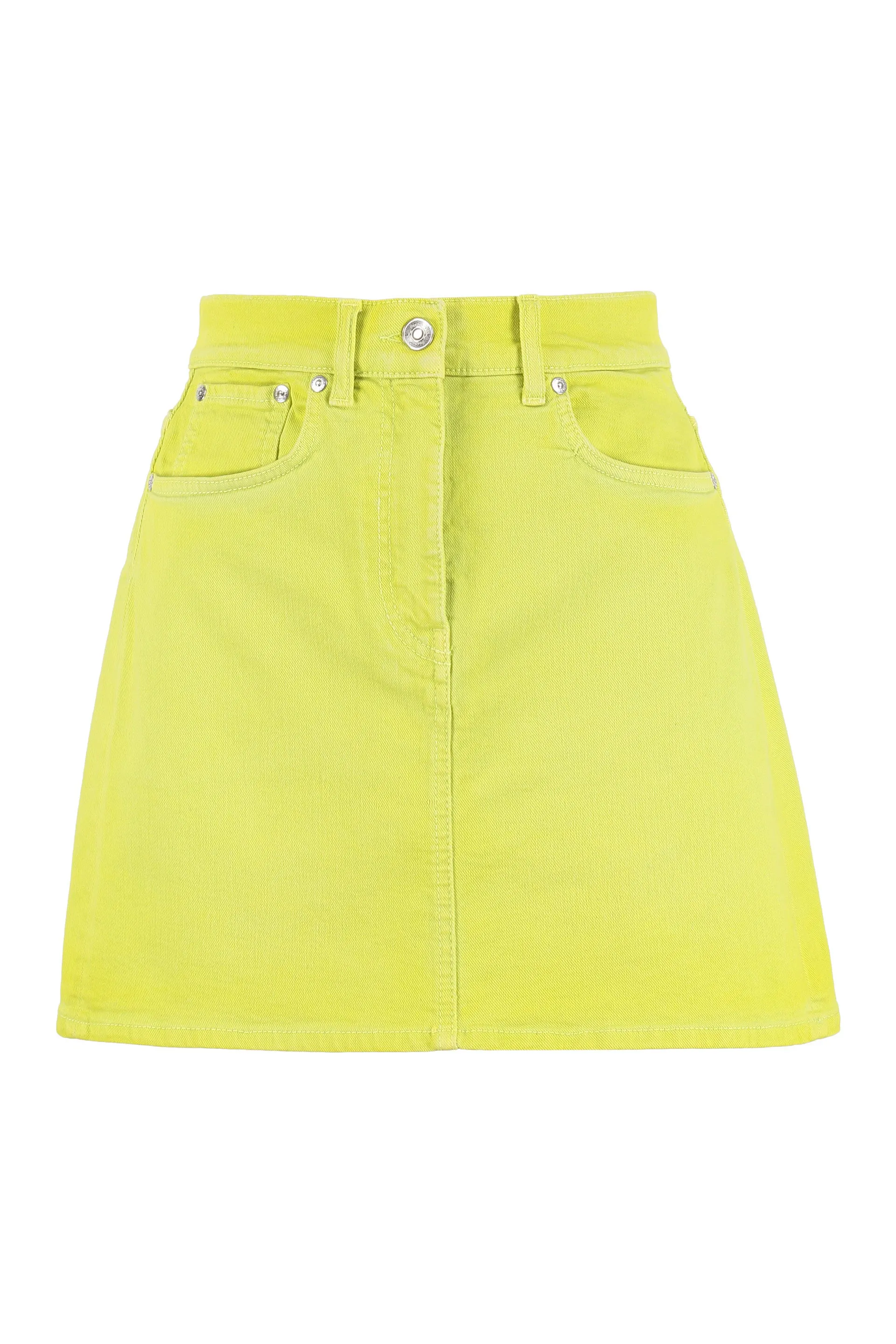 MSGM High Waist Mini Denim Skirt